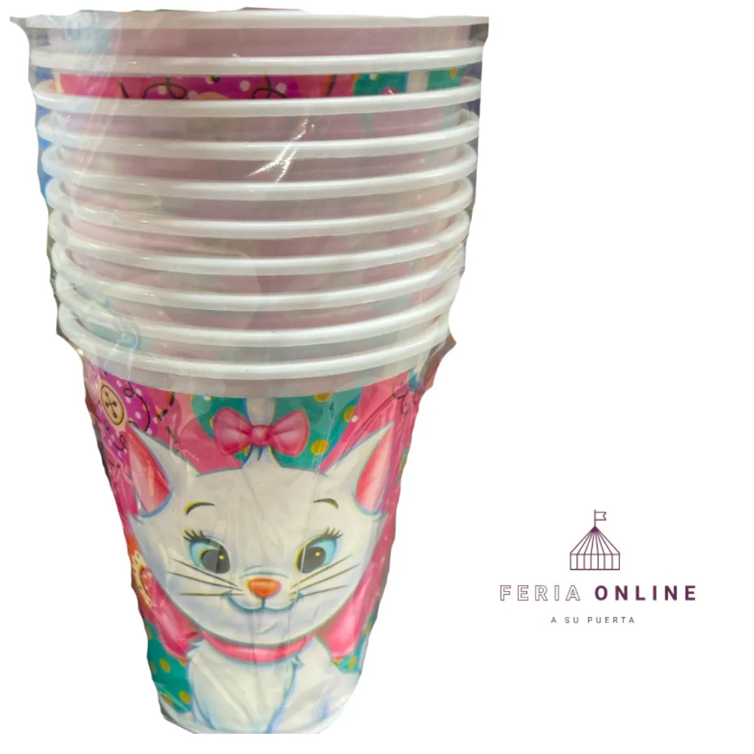 Vasos Fiesta Para Niña