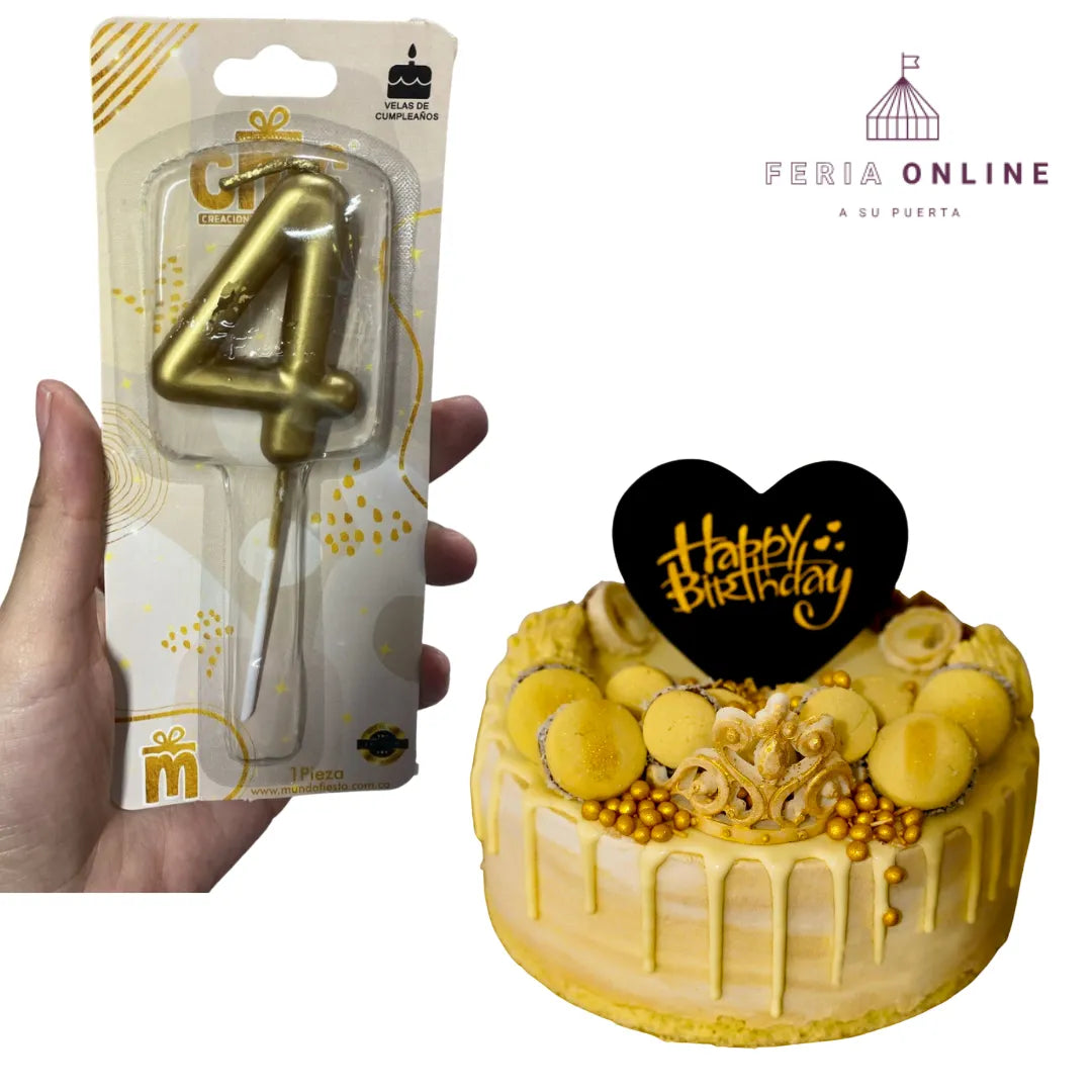 Velas Premium Símbolos Dorados