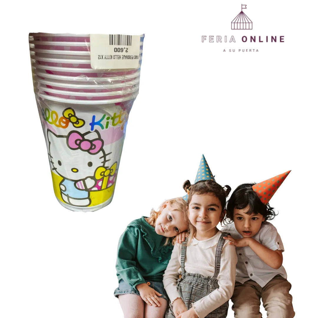 Vasos Fiesta Para Niña