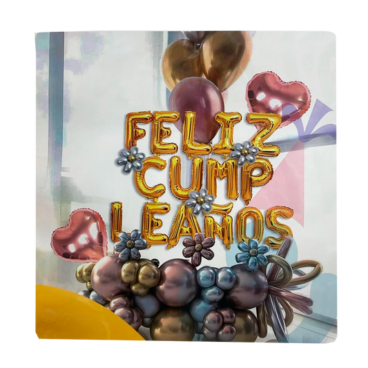 Bouquet de Piso Completo Feliz Cumpleaños Mujer