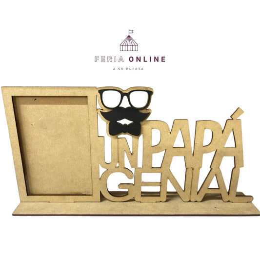 Portaretrato papá - genial crudo