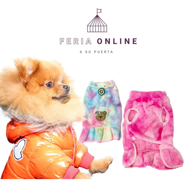 Vestido Peluche Arcoirís
