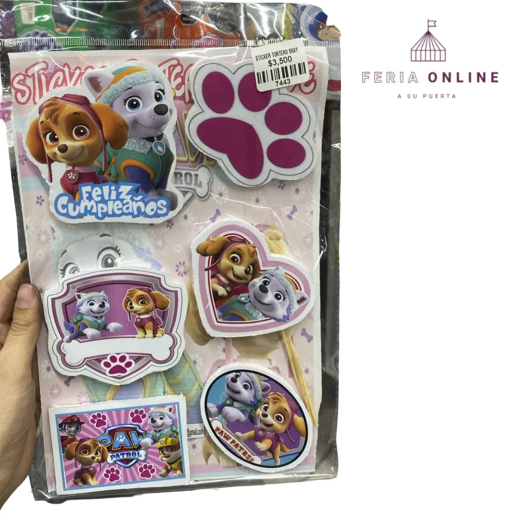 Sticker Tortero Para Niñas 2