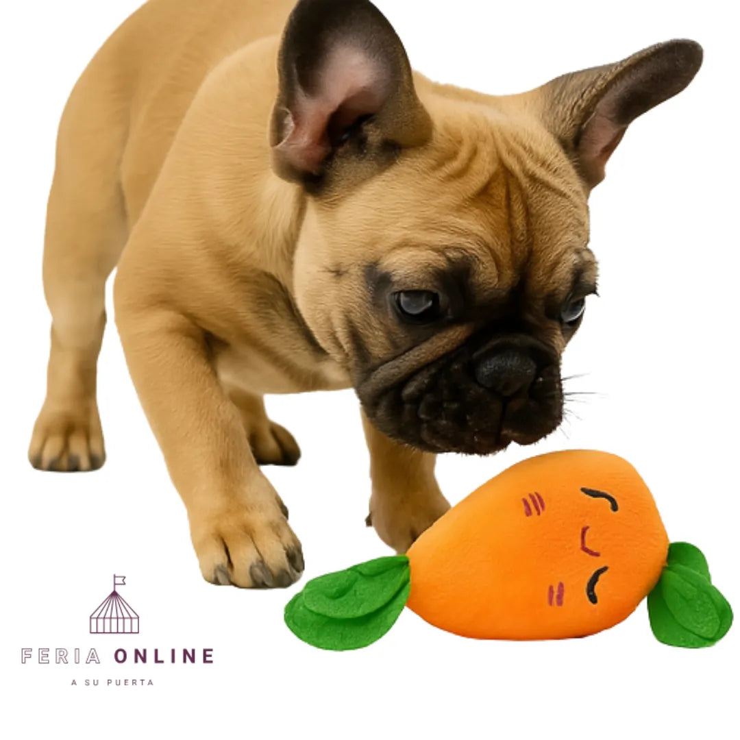 Juguete Peluche De Zanahoria Para Perros