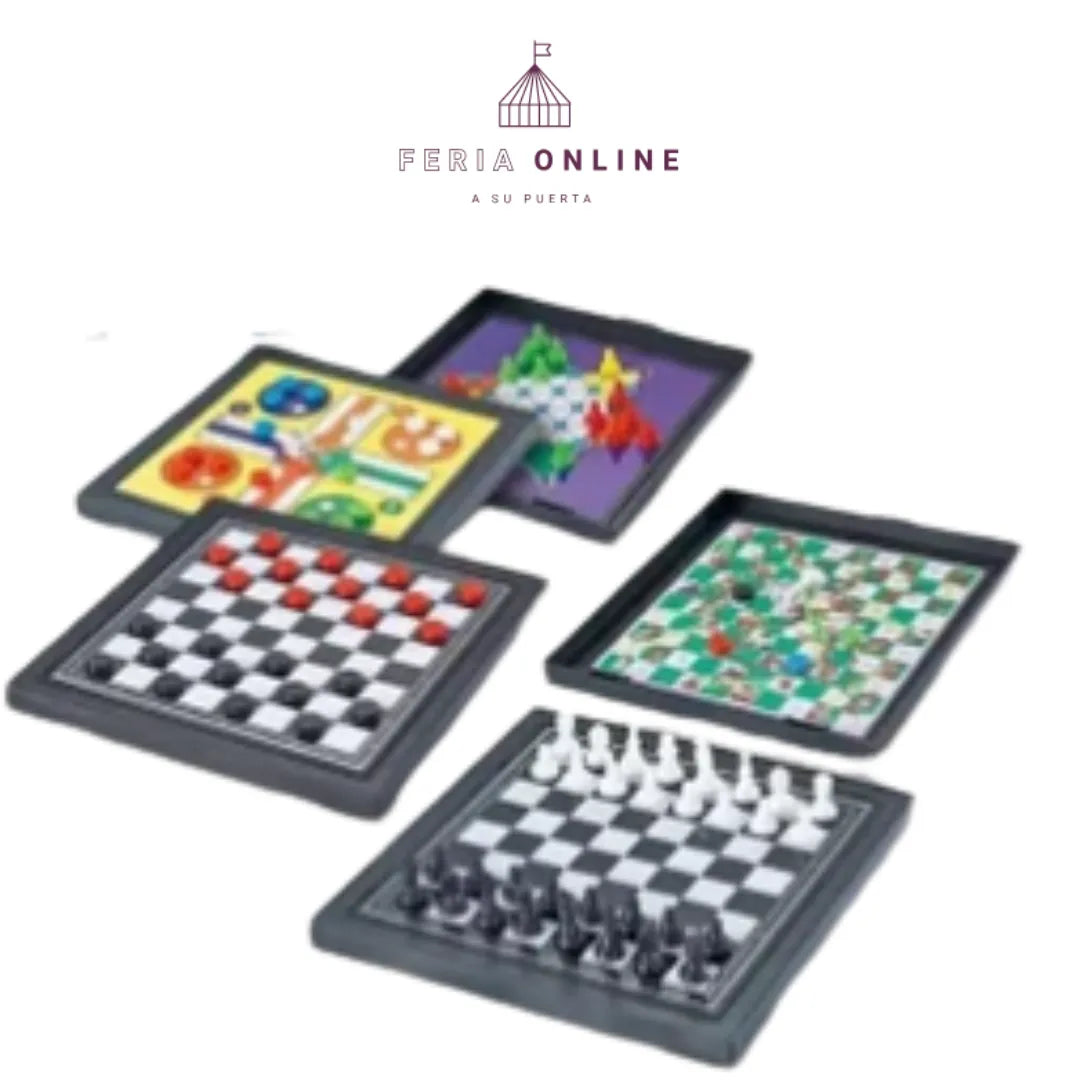 Juego De Mesa 5 En 1