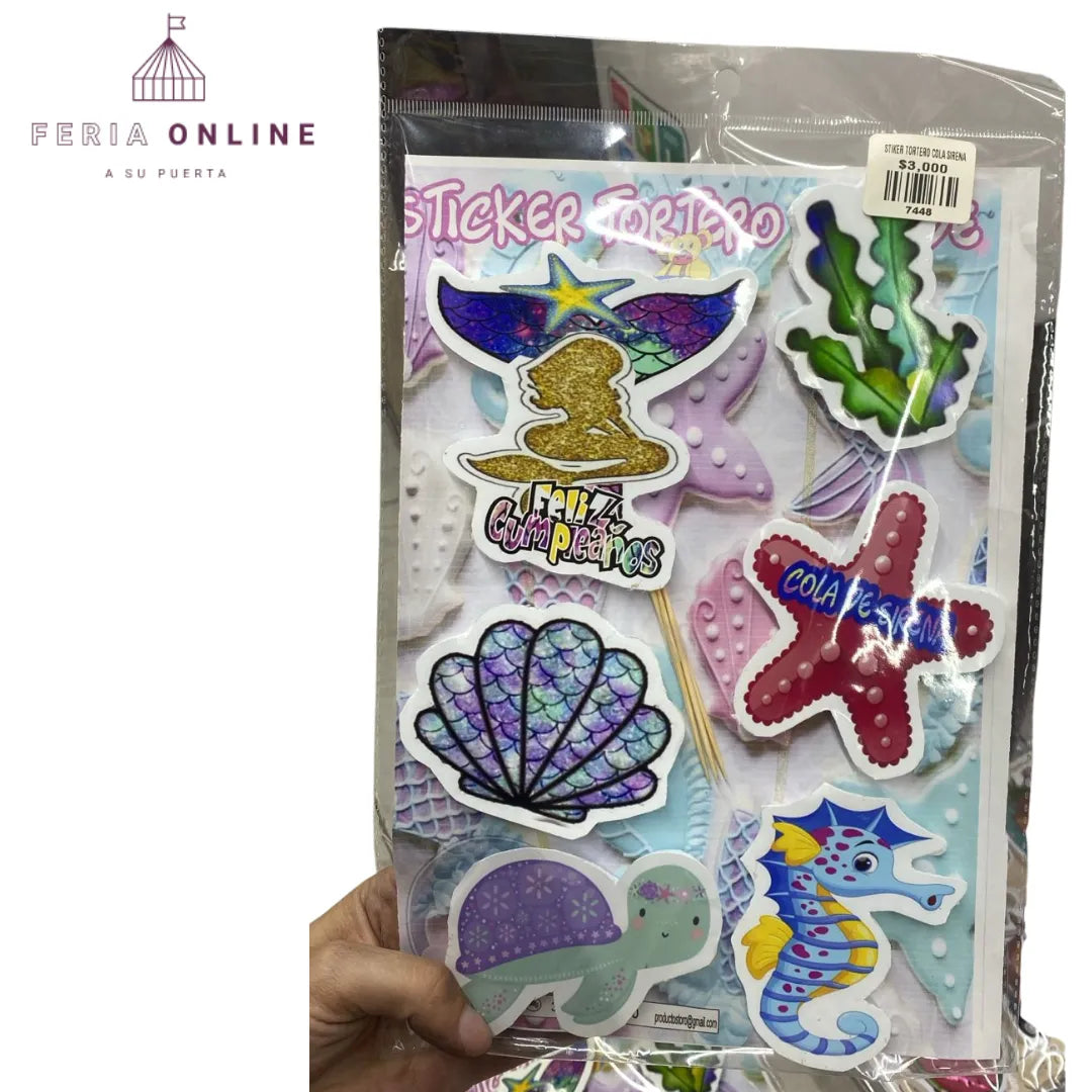 Sticker Tortero Para Niñas 2