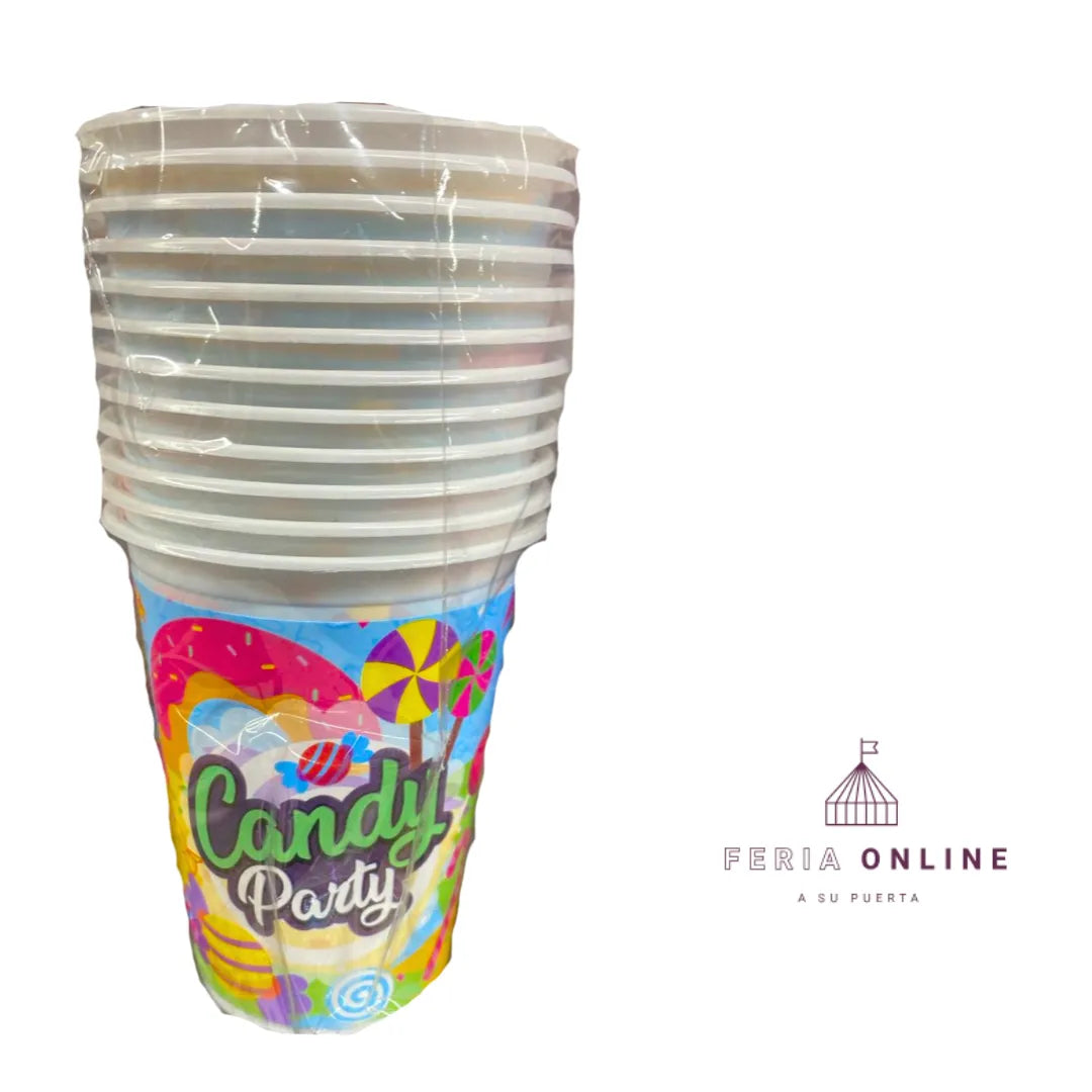 Vasos Fiesta Para Niña