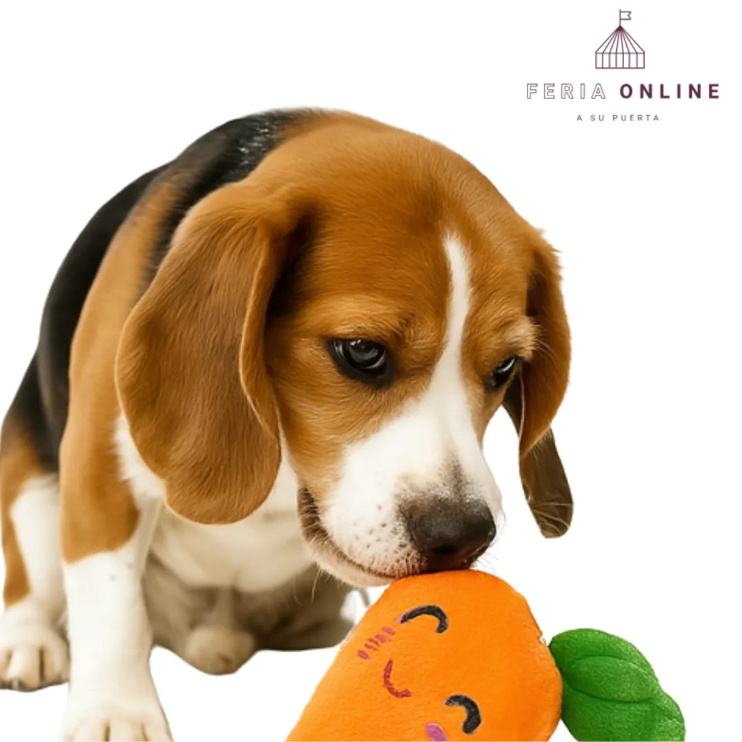 Juguete Peluche De Zanahoria Para Perros
