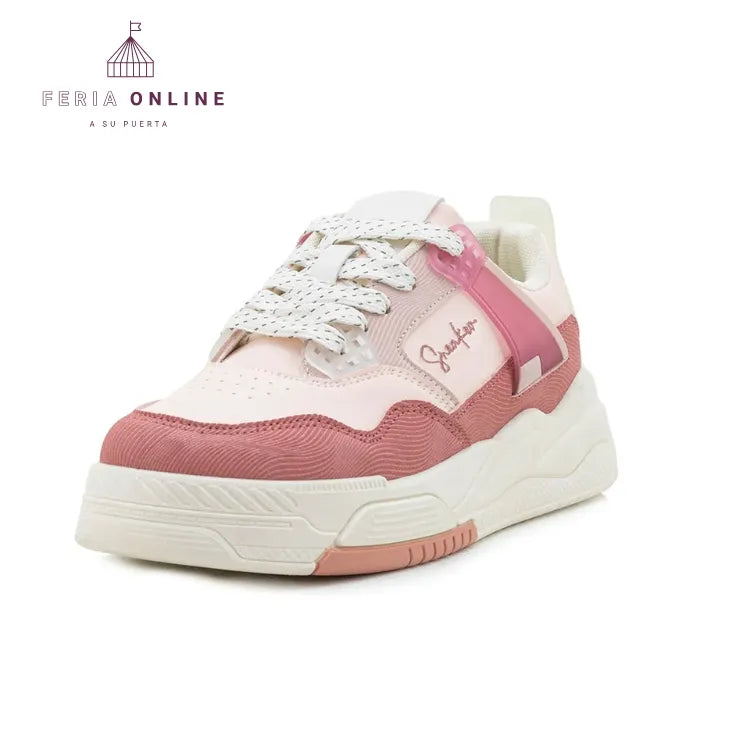 Tenis Informal Cauchos F2F Rosa
