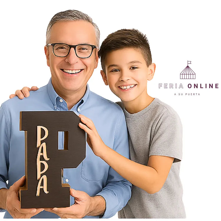 Caja letra P papá