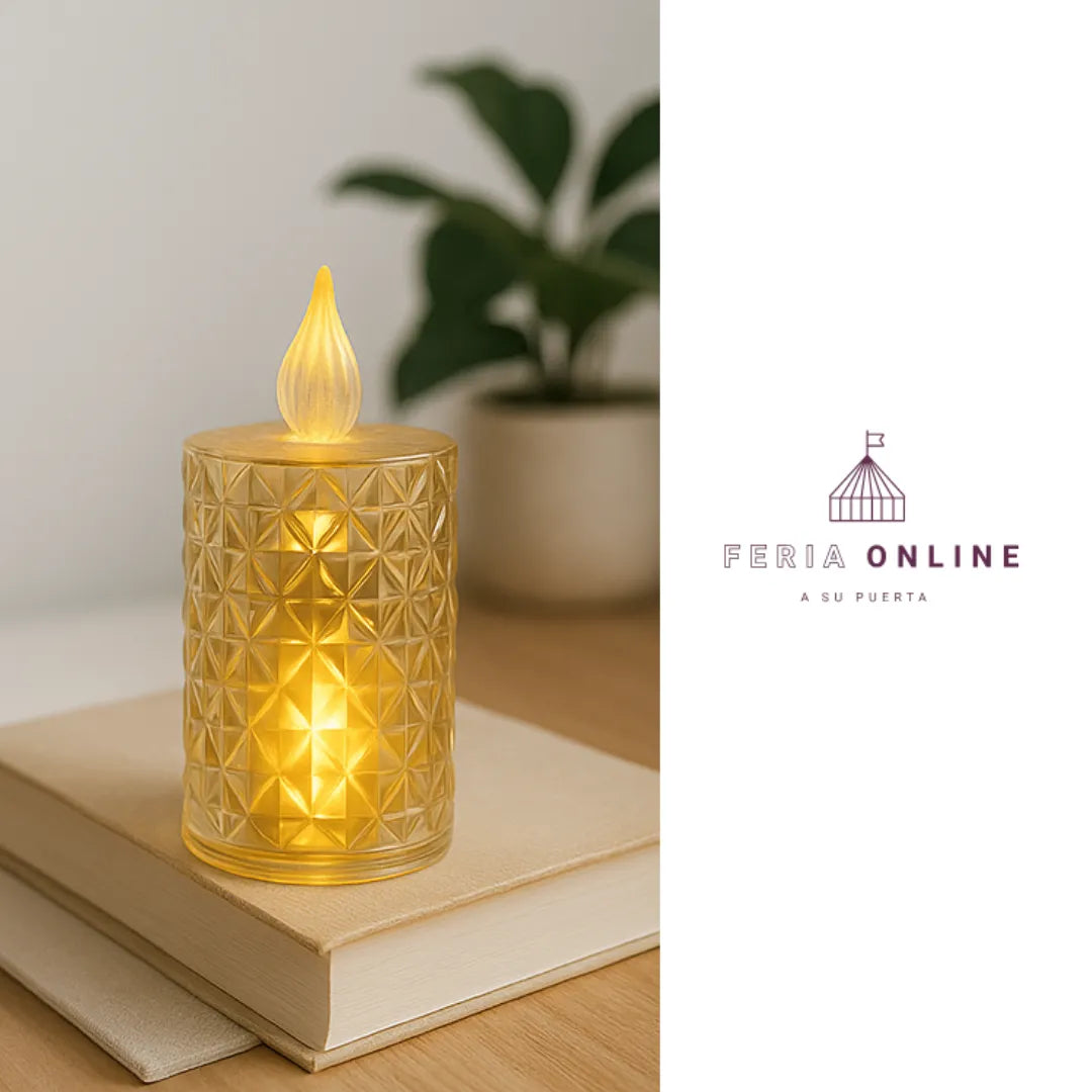 vela led decorativa rombo