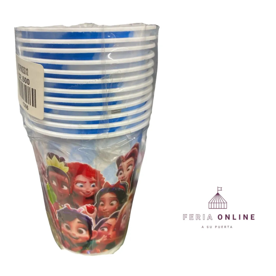 Vasos Fiesta Para Niña