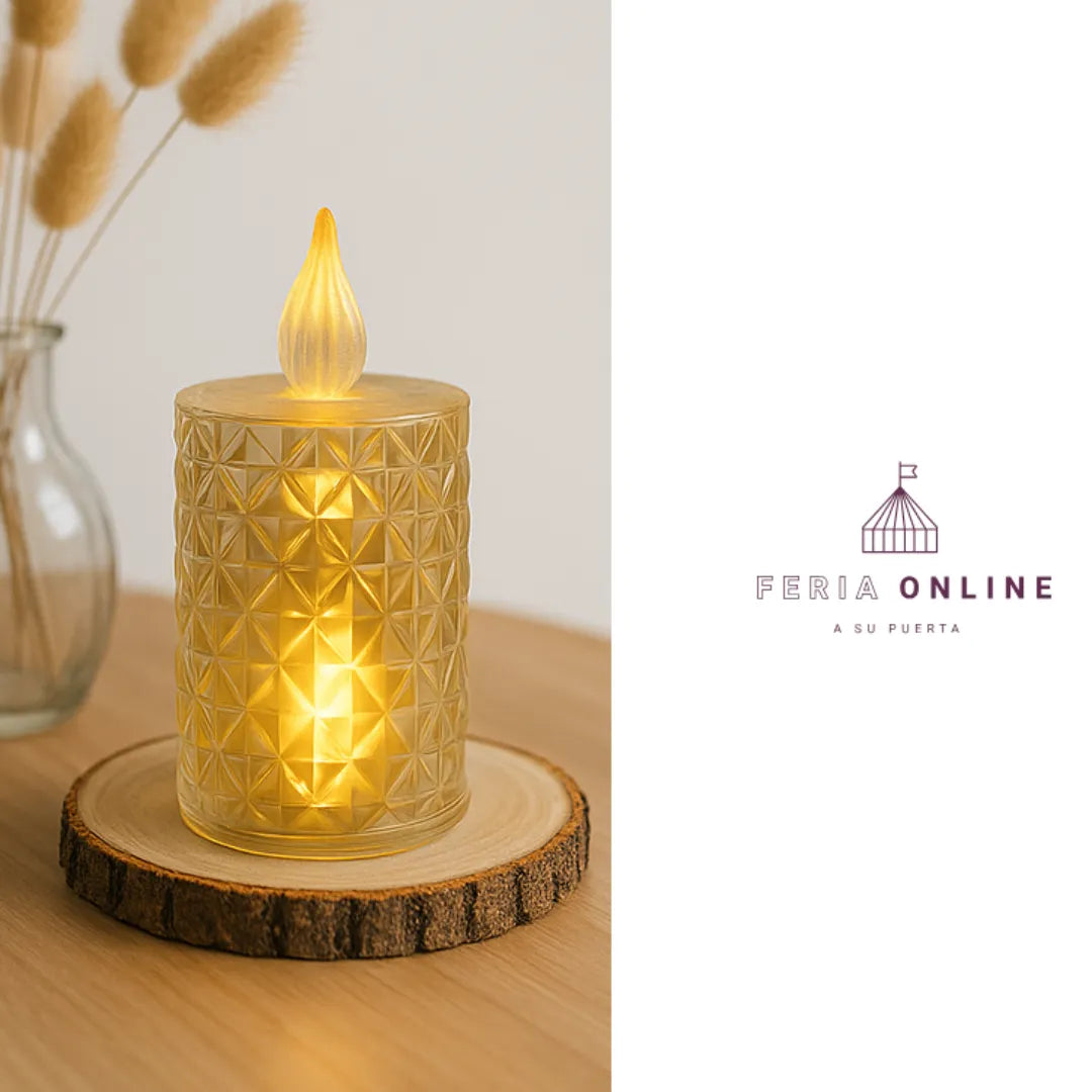 vela led decorativa rombo