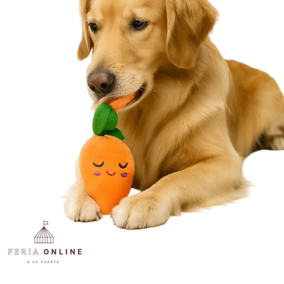 Juguete Peluche De Zanahoria Para Perros