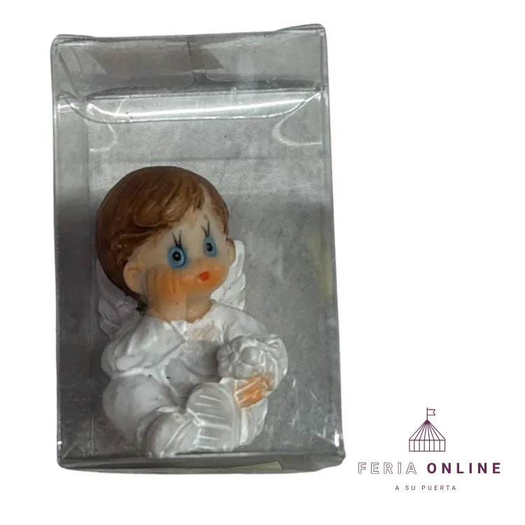 PORCELANA ANGEL NIÑO BAUTIZO
