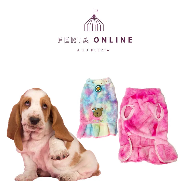 Vestido Peluche Arcoirís