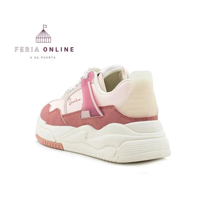 Tenis Informal Cauchos F2F Rosa