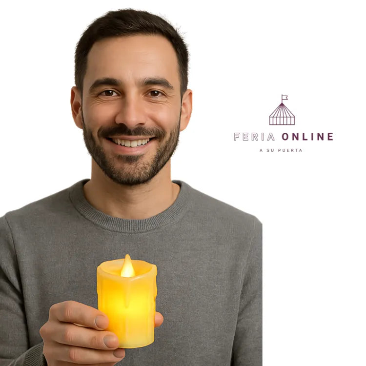 vela luz led