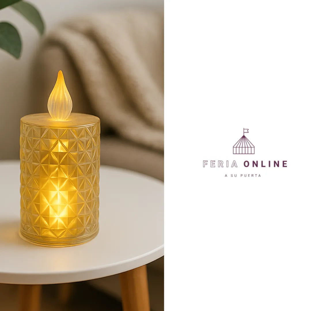vela led decorativa rombo