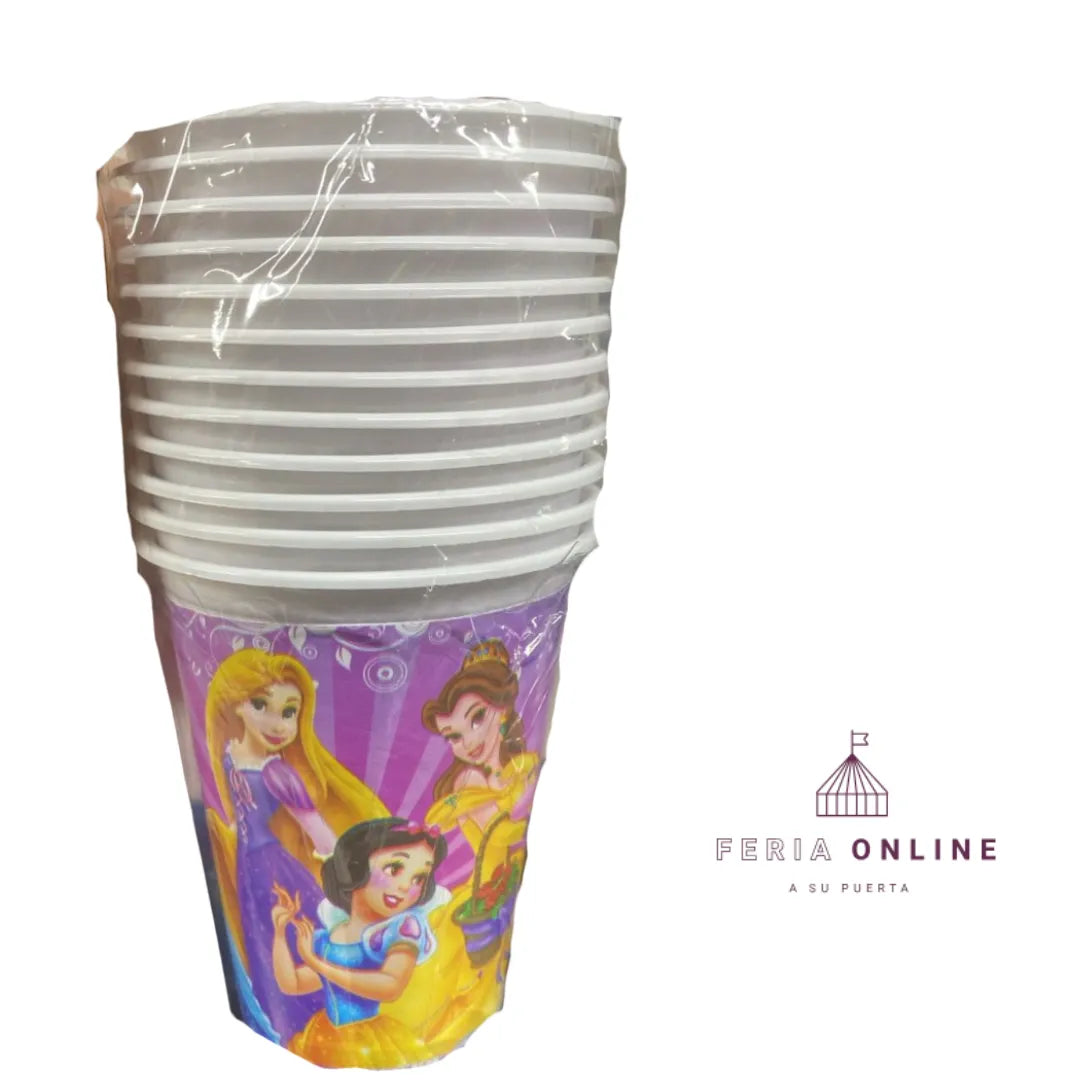 Vasos Fiesta Para Niña