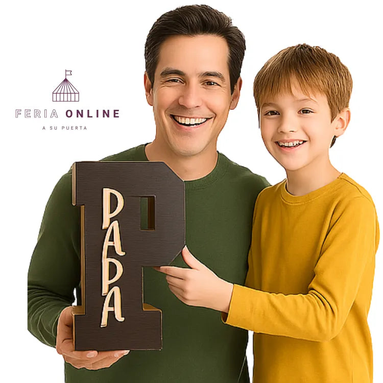 Caja letra P papá