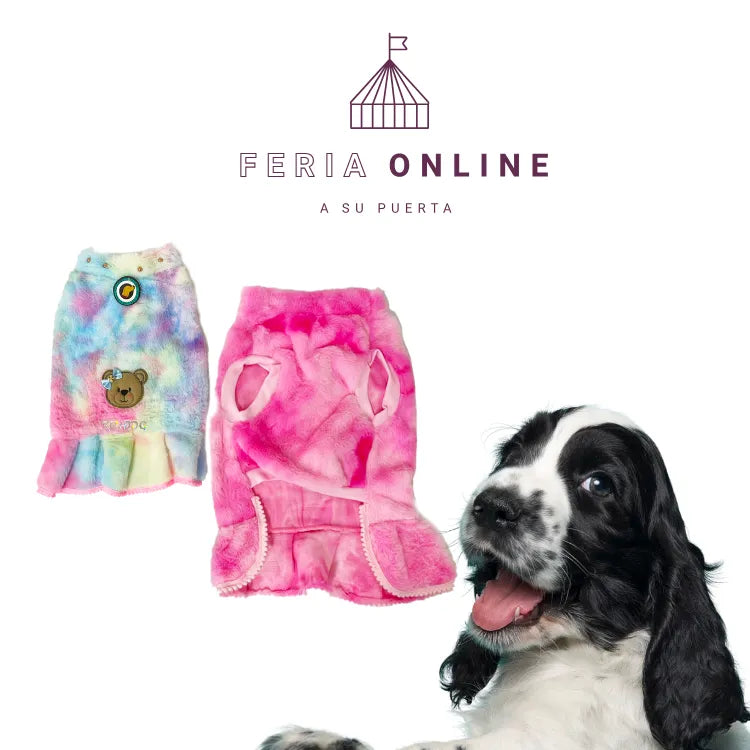 Vestido Peluche Arcoirís