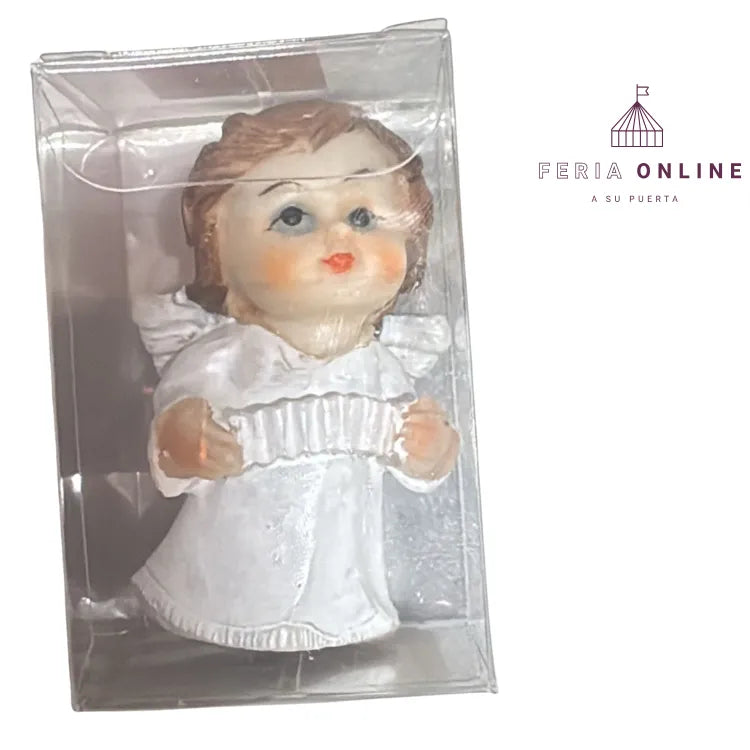 PORCELANA ANGEL NIÑO BAUTIZO