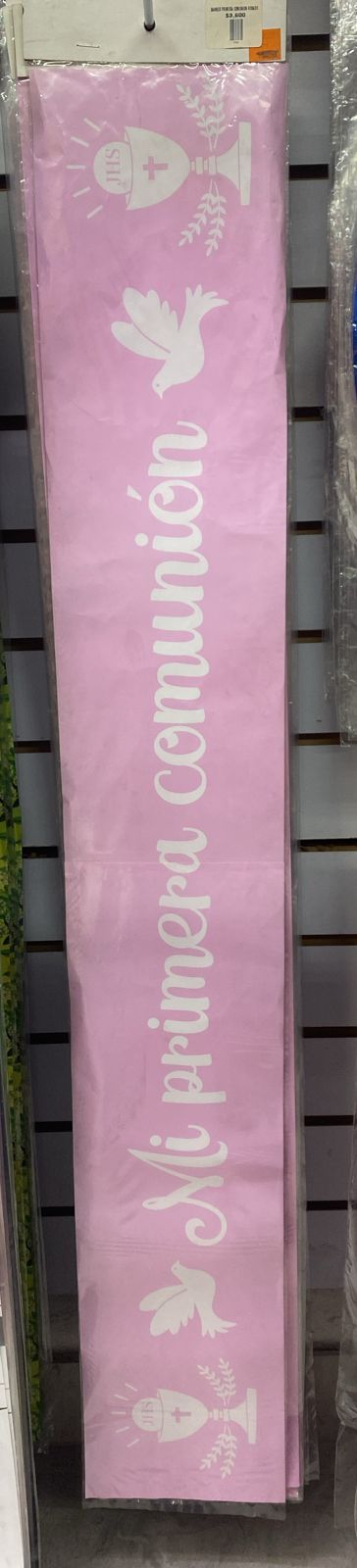 BANNER PRIMERA COMUNION ROSADO