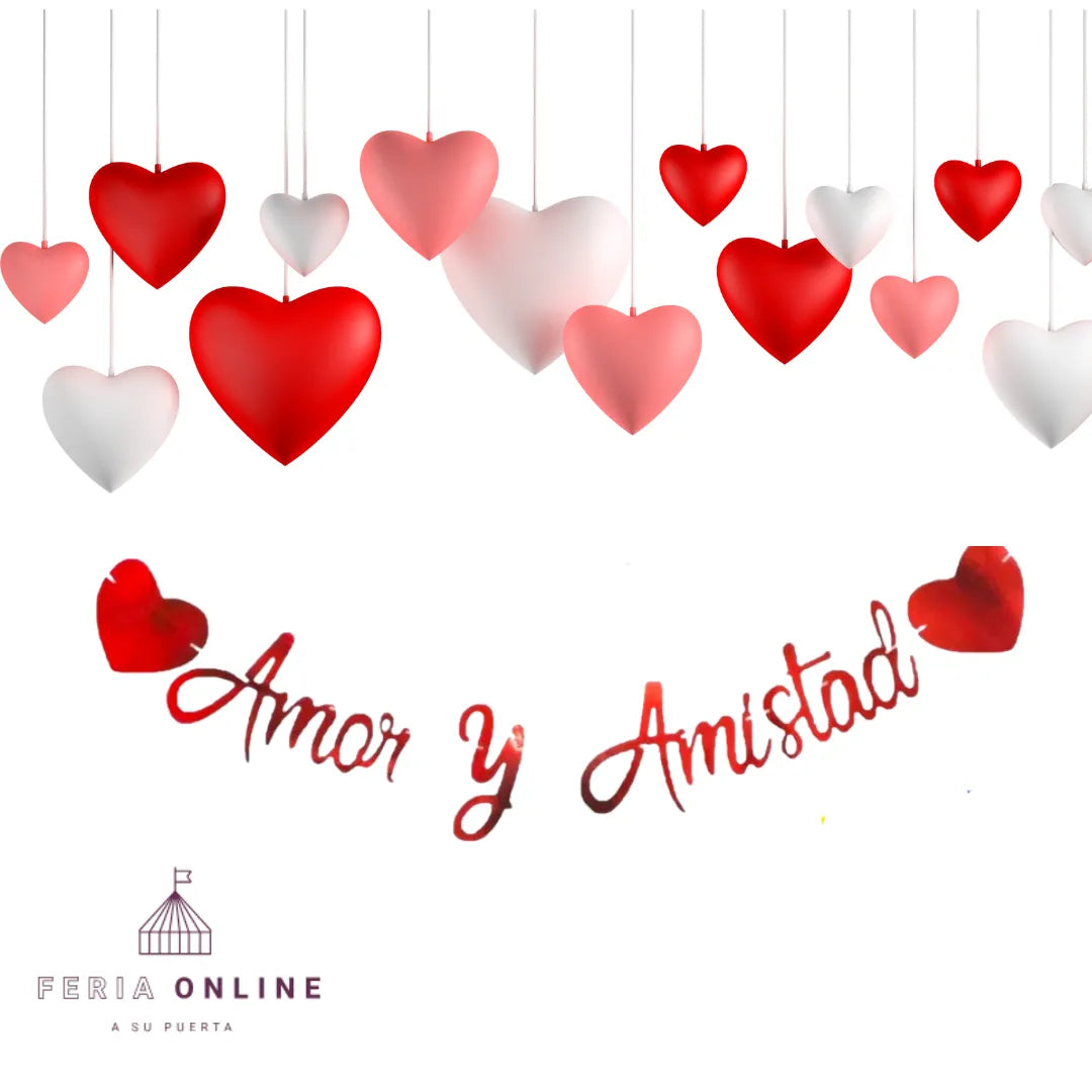 Banderines Y Letreros Para Amor Y Amistad