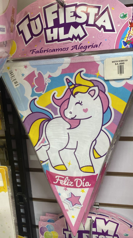 BANDERIN UNICORNIO HLM