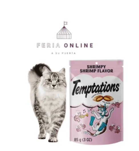 Snack para Gatos Temptations Camarones