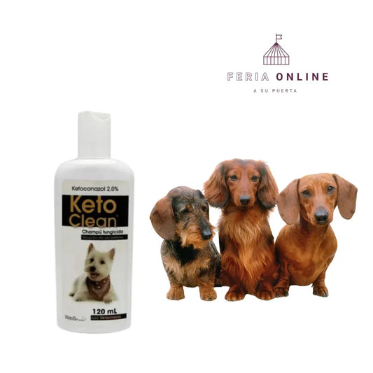 Shampoo Medicado Para Perros Keto Clean 120 ML