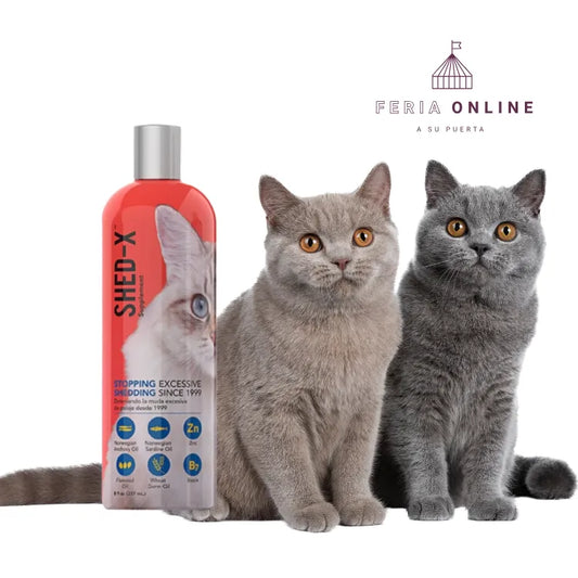 Shed X 8 Oz Suplemento nutricional líquido para gatos