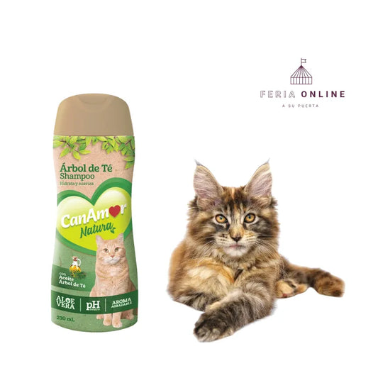 Shampoo Para Gato Canamor Árbol De Té - 230 Ml