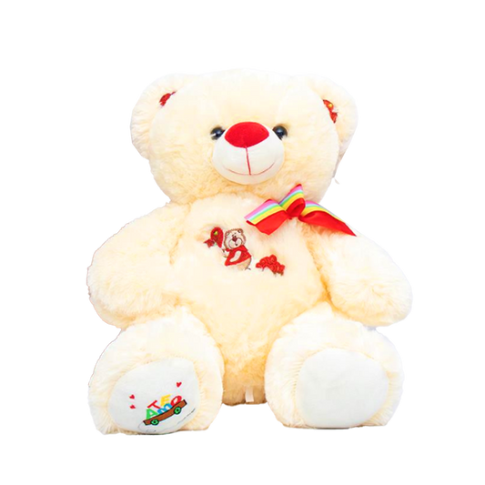 Peluche Oso con Corbata Colores 43cm.
