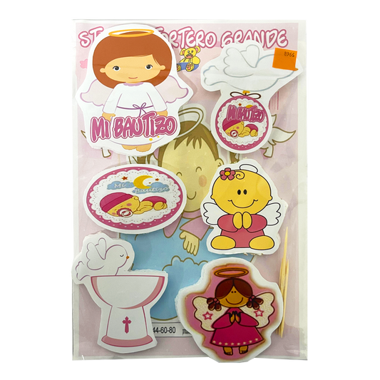 Sticker Tortero Bautizo Niña