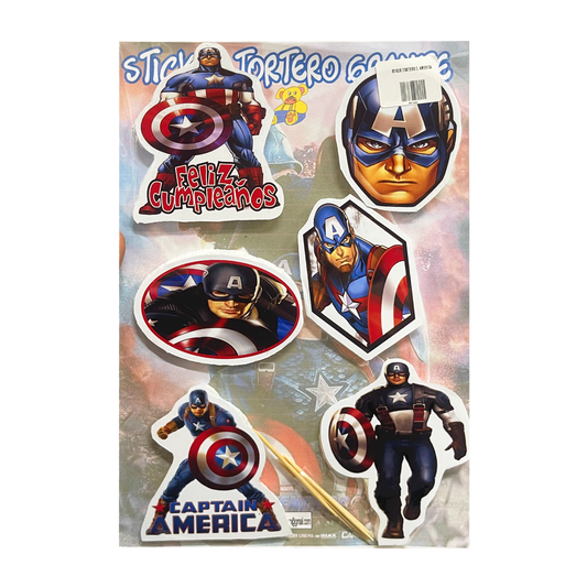 Sticker Tortero Capitán América