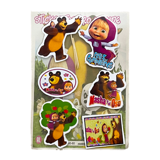 Sticker Tortero Masha y El Oso