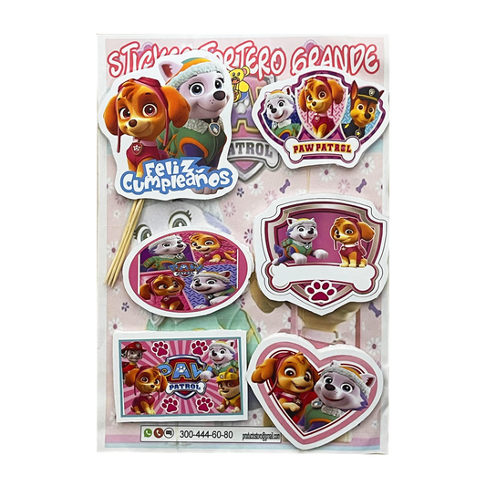 Sticker Tortero Paw Patrol
