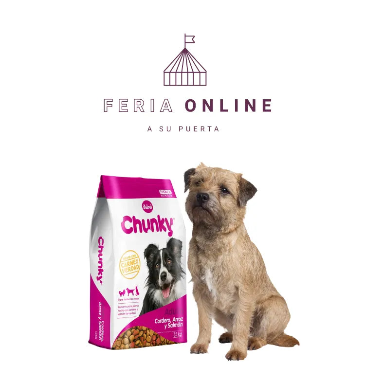 Chunky Perros Adultos Cordero, Arroz y Salmón