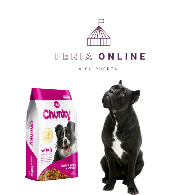 Chunky Perros Adultos Cordero, Arroz y Salmón