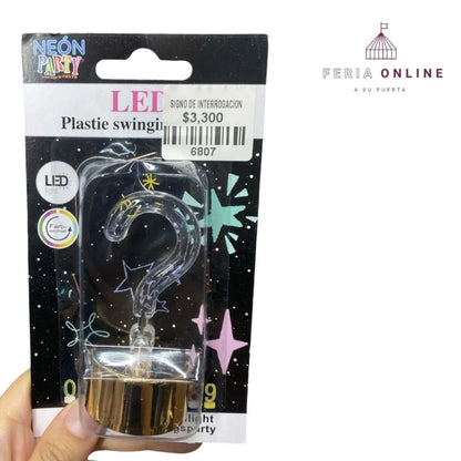 Velas números con luz Led