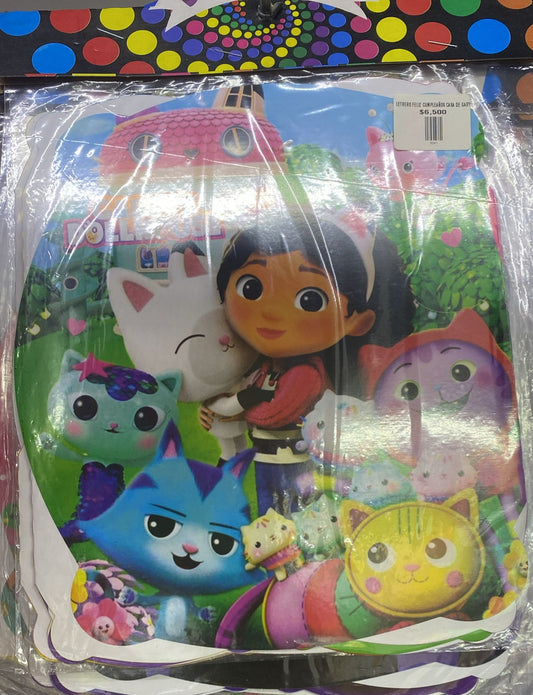 LETRERO FELIZ CUMPLEAÑOS CASA DE GABY