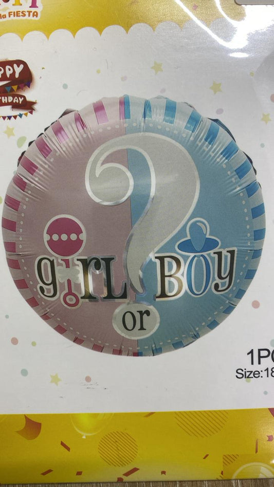 globo metalizado redondo revelacion sexo