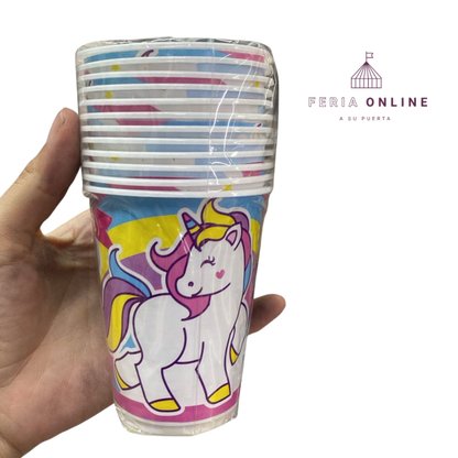 Vaso Desechable Unicornio