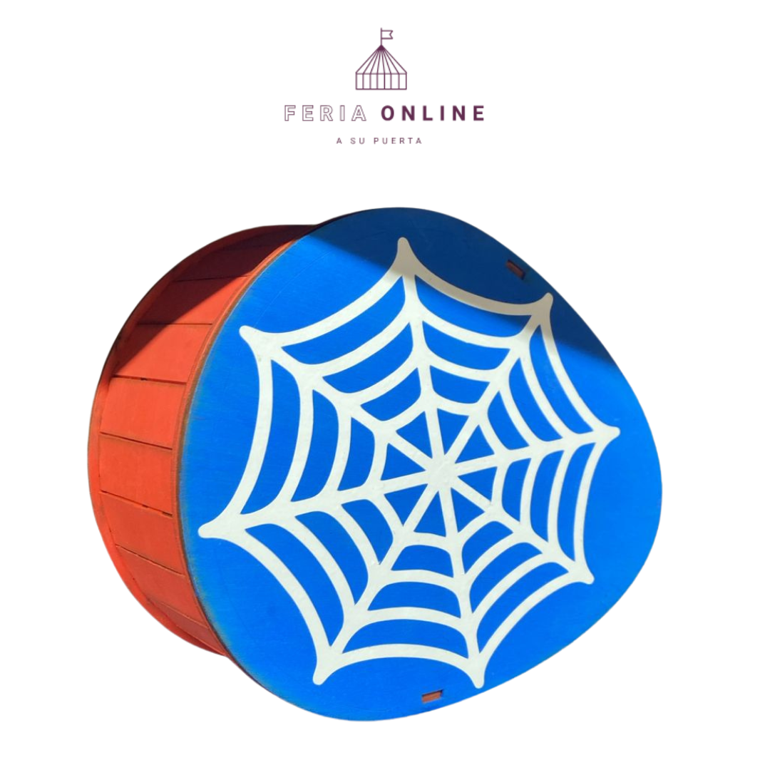 Caja Madera De SpiderMan