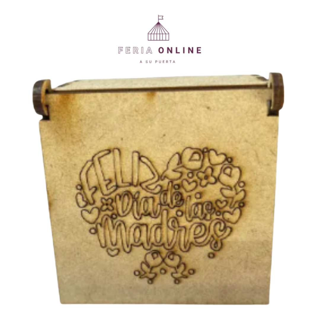 Caja Corazones Feliz Día De Las Madres