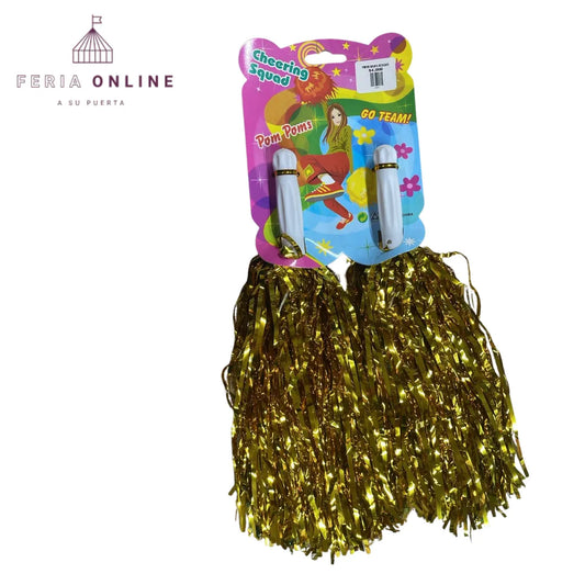 Pompom metalizado infantil