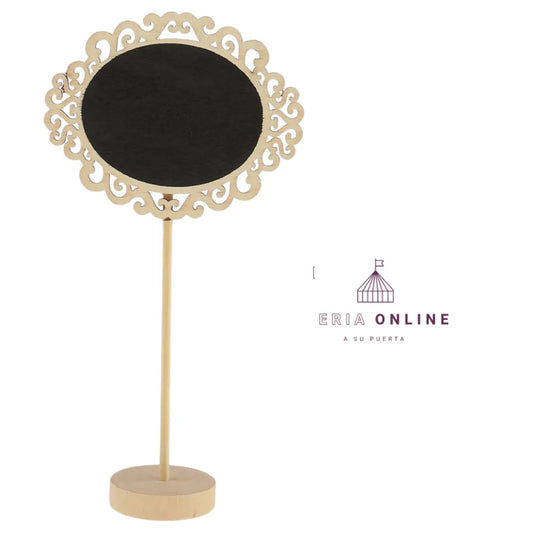 Tablero  ovalado con base