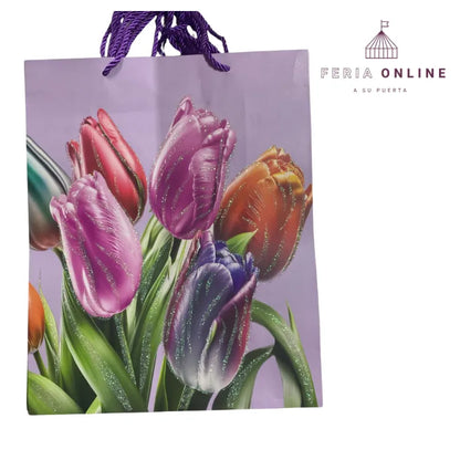 BOLSA DE REGALO TULIPAN MIRELLA 26X32
